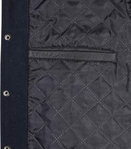 Unisex 2025 Hombres Custom Varsity Letterman Jacket Vintage Azul Lana Cuerpo con piel de vaca Beige Mangas de cuero - Product Image 6