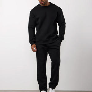 Survêtement pour homme personnalisé avec logo brodé, ensemble athlétique deux pièces pour la distribution en gros - Product Image 6