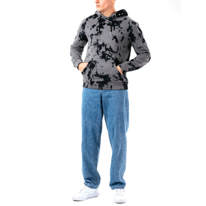 Latest Fashionable Custom Logo <b>Men</b> Acid Wash Hoodies 100% Cotton Winter Wear Plain Dyed Acid Wash <b>Hoodie</b> - Product Image 1