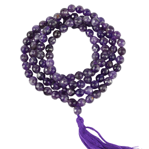 Pierre mala Améthyste perles guérison naturel mala cristal collier perles 108 pierres précieuses naturelles cristal mala grossistes - Product Image 2