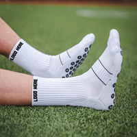 Chaussettes de Sport Antidérapantes en Nylon Design Personnalisé par le Fabricant, Chaussettes à Grip en Laine Mérinos, Chaussettes de Football Personnalisées