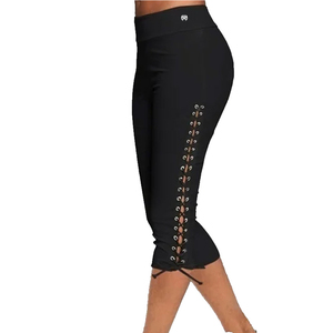 Leggings Capri de qualité supérieure pour dames Leggings sans couture serrés à la mode Pantalon grande taille Push Up Leggings Capri de gymnastique personnalisés - Product Image 6