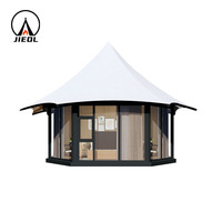 Carpa de Hotel Glamping Espaciosa para Exteriores con Tela de PVDF - Estructura de Acero Ecológica de Alta Calidad y Tamaños Personalizables