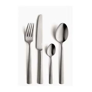 Juego de cubiertos de metal de diseño Cubiertos de acero inoxidable Premium Vajilla elegante para uso doméstico y hotelero - Product Image 1