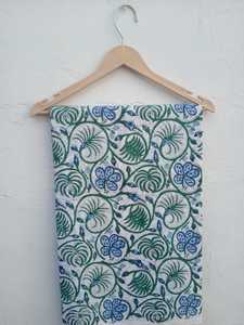 Hermoso estampado Floral azul, 5 yardas, tela de algodón estampada, sudadera para niño, cortinas, cera Natural, Material para hacer vestidos estampados - Product Image 6