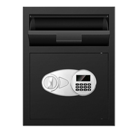 Caja de Seguridad para Depósitos de Efectivo y Archivos, con Cerradura Digital Electrónica, para Hogar, Oficina y Hotel