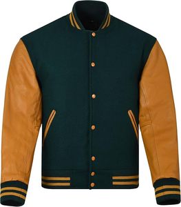 Men's Casual Spring Satin Bomber <b>Jacket</b> 100% Cotton <b>Waterproof</b> Breathable Windproof Athletic Varsity <b>Jacket</b> for Sale - Product Image 2
