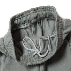 Pantalones de chándal de hombre de gran tamaño con cintura elástica en blanco personalizados, ropa de calle informal, pantalones de chándal de lana pesada - Product Image 6