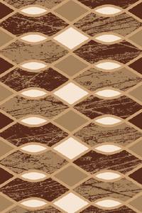 Alfombra Turca de Poliéster Afelpado Adiva, Tejida a Máquina con Diseño Jacquard, de Pelo Alto, Reversible, Acolchada y Lavable con Base de Yute - Product Image 4