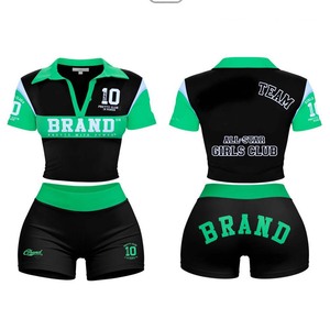 Womens <b>Booty</b> Shorts Set Polyester Spandex Interlock Fabric Black Green <b>Heat</b> Transfer Embroidery Logo 100% Cotton Women <b>Booty</b> Set - Product Image 1