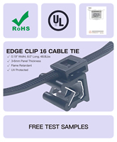 Vente en gros de clips de regroupement en nylon PA66 pour montage sur sapin, trou de 6 mm, autobloquant, 4,8 mm, 200 mm