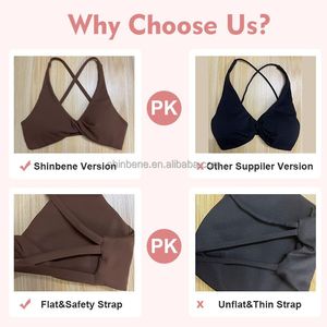 ยกทรงสปอร์ตบราเปิดหลังสำหรับผู้หญิงยกทรงฝึกโยคะ - Product Image 5