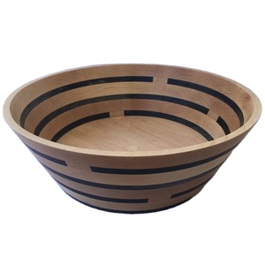 Réponse rapide directement de l'usine prix résine bois plat assiette riz et bol à salade matériel de haute qualité pour mariage de noël - Product Image 1