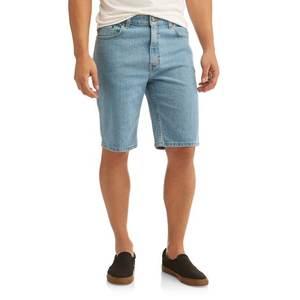 Short en jean d'été pour homme. Avec un la conception élastique de taille de cordon. Pour une tenue décontractée quotidienne. Tendance et à la mode. - Product Image 1