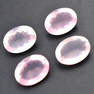 Piedra de corte facetado ovalada de cuarzo rosa de gran venta, piedra preciosa de cuarzo rosa Natural calibrada para joyería de moda, precios de fábrica - Product Image 4