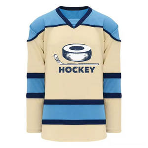 Camiseta de hockey sobre hielo de talla grande a rayas con cuello en V OEM para hombre, Camiseta deportiva con estampado de sublimación de secado rápido - Product Image 3