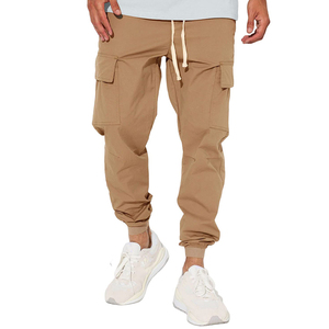 Pantalon de survêtement en toile de coton tendance pour hommes pantalon de gym mi-fitness pantalon d'entraînement décontracté mode maternité cargo OEM service - Product Image 2