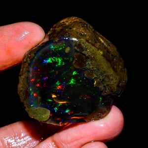 Opale éthiopienne naturelle multi feu de qualité étonnante Walo couleur de feu brut pierres précieuses en vrac faisant des bijoux pendentif en or grossiste de bijoux - Product Image 1