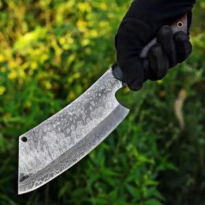 มีดครัวพร้อมซองหนัง มีดเชฟอเนกประสงค์ มีดสับทำมือ มีดเชฟหรูหรา ด้ามไมคาร์ต้า ตีขึ้นรูปด้วยมือ - Product Image 3