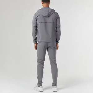 Diseño personalizado ligero camisas de manga larga y pantalones de nailon traje de jogging chándal rompevientos para hombres conjunto - Product Image 3