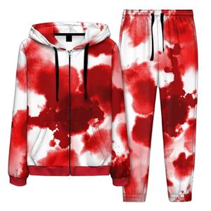 Wholesale Custom Sublimation Printed <b>Slim</b>-Fit Tracksuits 100% Cotton Stylish Breathable 2 Piece Set New Casual Hooded Tracksuits - Product Image 1