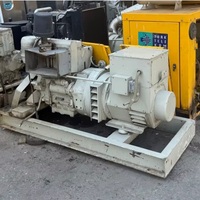 Generatore Diesel Usato a Telaio Aperto da 25 KWA, Modello Raffreddato ad Acqua, Avviamento Elettrico 24V DC, 400/230V 50/60HZ, Protezione da Sovraccarico