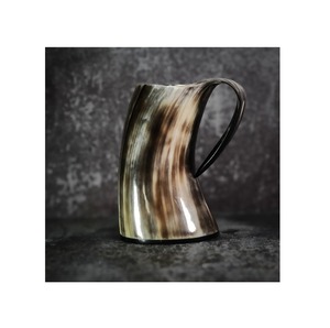 Taza de jarra vikinga de cuerno Natural, pulida a mano, estilo Animal de calidad clásica para fiestas de celebración, artesanías de Navidad - Product Image 6