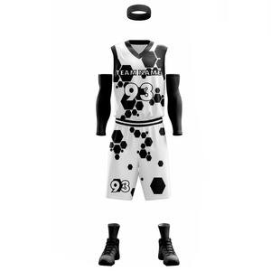 Uniforme de basket-ball de qualité supérieure nouveau design respirant en gros Logo personnalisé nom et numéro uniforme de basket-ball pour hommes - Product Image 5