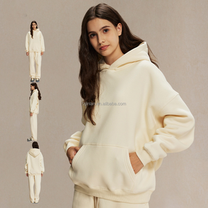 Vente en gros de vêtements de rue à capuche surdimensionnés pour hommes en molleton de coton lourd - Product Image 3