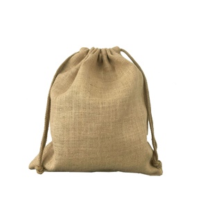 Sac de jute en toile de jute avec cordon de serrage cadeau de bonbons imprimé naturel de petite taille écologique en gros - Product Image 5