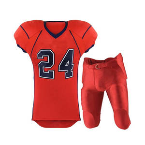 Uniforme de football américain pour les jeunes au design personnalisé par sublimation Top Design Club Team Wear cousu avec nom et numéro Vêtements de football américain - Product Image 1