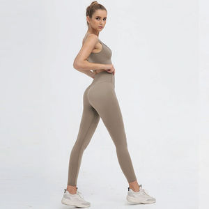 Vêtements de sport actifs en polyester et élasthanne, ensembles de yoga pour femmes, meilleur design 2026, légers, col rond, ensembles de yoga pour femmes - Product Image 2