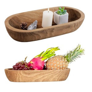 Wooden <b>Dough</b> <b>Bowl</b> Natural Finish Pattern Disposable Kitchenware Decorative Wood <b>Bowl</b> Home Use Commercial Food Storage - Product Image 1