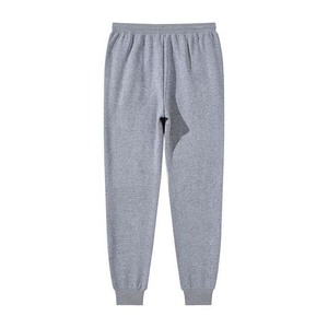 Wholesale Custom Logo Embroidered Lightweight Casual Men's Straight Leg 100% Cotton <b>Fleece</b> <b>Jogger</b> Sweatpants Trousers High - Product Image 1