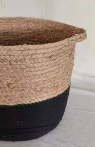 Panier de rangement tressé multifonctionnel moderne en jute et coton, écologique - Product Image 3