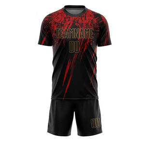 Logotipo personalizado bordado estilo deportivo hombres y mujeres usan uniforme de fútbol ligero de la mejor calidad - Product Image 2