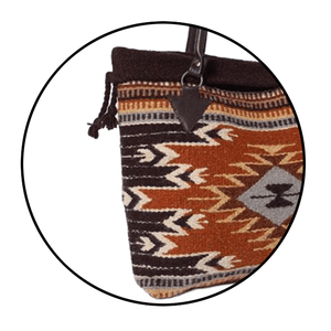 กระเป๋าถือสไตล์ตะวันตกขนแกะมรดกชนบทสำหรับนักผจญภัยทันสมัยทนทานมีสไตล์พร้อมซับในหนังสำหรับการเดินทาง - Product Image 4