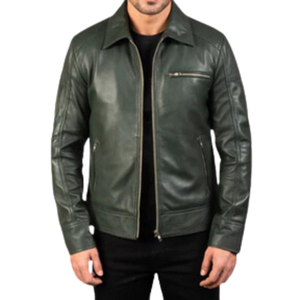 Veste en cuir véritable élégante pour homme de haute qualité, décontractée, imperméable, réversible, écologique, coupe-vent, respirante - Product Image 5