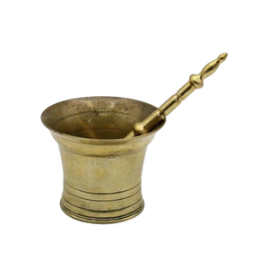 Tamaño personalizado Cocina y mesa Hierbas y especias Herramientas Metal Bronce Mortero Maja Ecológico Alta calidad estándar Cocina casera - Product Image 2