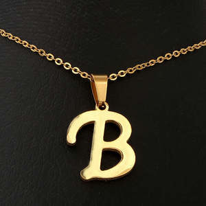 Women's Alphabetic <b>Locket</b> Set - Gold - Product Image 2