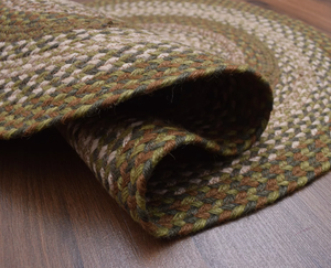 พรมปอกระเจาทรงกลมธรรมชาติแบบ100% งานดีไซน์แบบถักด้วยงานบ้านไร่แบบชนบทพรมปูพื้นปรับขนาดได้มีให้เลือกหลายชุด - Product Image 5