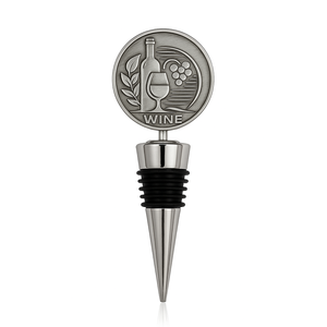 Tapón de Vino Clásico Reutilizable de Metal Esmaltado Personalizado con Logotipo de Empresa, Recuerdo Decorativo del Fabricante - Product Image 2