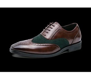 Chaussures classiques marron pour hommes en cuir véritable Nouvelle arrivée pour les affaires Événements d'été Fêtes et mariages décontractés - Product Image 1
