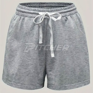 Short de survêtement élégant pour hommes 100% coton solide décontracté léger à séchage rapide écologique pour la course à pied et les activités quotidiennes - Product Image 1