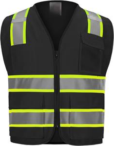 Chaleco de seguridad de malla de alta visibilidad de alta calidad para hombres y mujeres Chaleco DE SEGURIDAD reflectante de poliéster 100% transpirable - Product Image 3