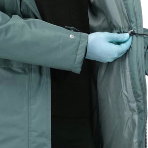 Veste parka longue matelassée imperméable respirante à capuche pour femme en nylon brut, écologique, grande taille - Product Image 4