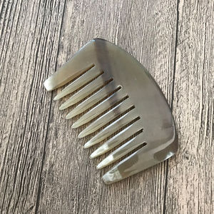 Peine de Cuerno de Búfalo Hecho a Mano, Ecológico, 100% Calidad Premium, Imitación Natural Antigua, Duradero - Product Image 2