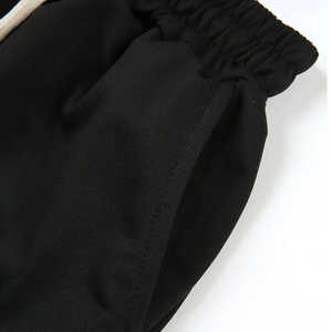 Ensemble survêtement surdimensionné avec sweat-shirt à capuche zippé et pantalon de jogging évasé, effet délavé, orné de strass, pour homme - Product Image 6