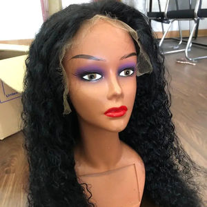 Perruques de cheveux humains sans colle vague perruque de cheveux humains réels cheveux alignés sur les cuticules avec perruque frontale en dentelle HD avec frontale - Product Image 1