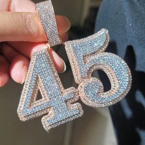 Collier Miami Cuban Link en or jaune massif 18 carats personnalisé, serti de pierres naturelles, chaîne pour rappeurs tendance certifiés, cadeau pour homme - Product Image 5